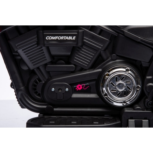 Motor na akumulator Chopper FASTER Czerwony AHL008.CR